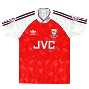 1990-92 Arsenal adidas 'Champions' Home Shirt S - Classic Football Kit