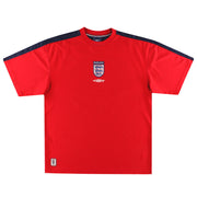 2001-03 England Umbro Training Shirt XXL - Classic Football Kit