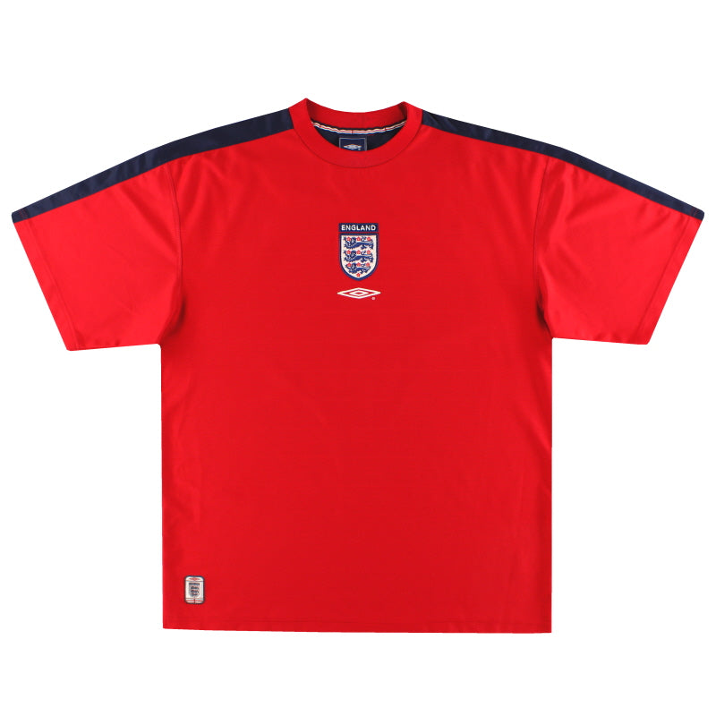 2001-03 England Umbro Training Shirt XXL - Classic Football Kit