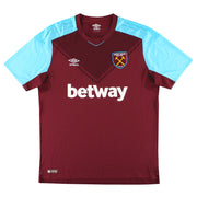 2017-18 West Ham Umbro Home Shirt *As New* XXL - Classic Football Kit