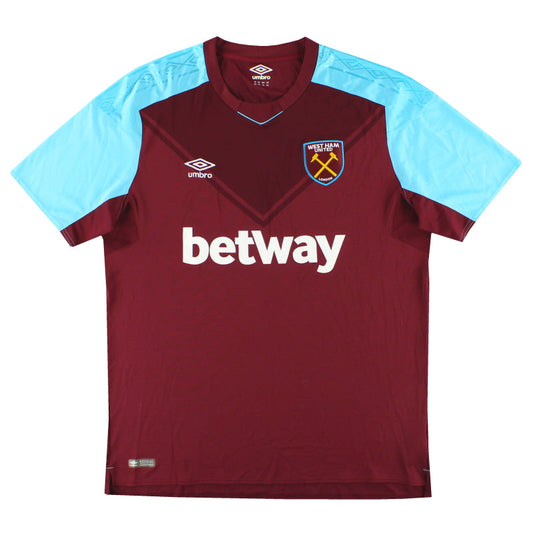 2017-18 West Ham Umbro Home Shirt *As New* XXXXL