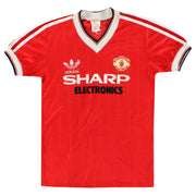 1982-83 Manchester United adidas Home Shirt L.Boys - Classic Football Kit