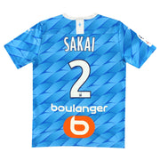 2019-20 Olympique Marseille Puma Player Issue Away Shirt Sakai #2 S - Classic Football Kit