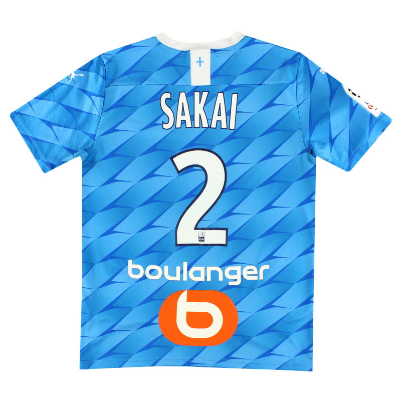 2019-20 Olympique Marseille Puma Player Issue Away Shirt Sakai #2 S - Classic Football Kit