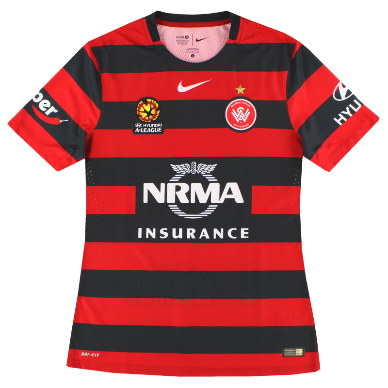 2015-16 Western Sydney Wanderers Nike Authentic Home Shirt *Mint* L - Classic Football Kit