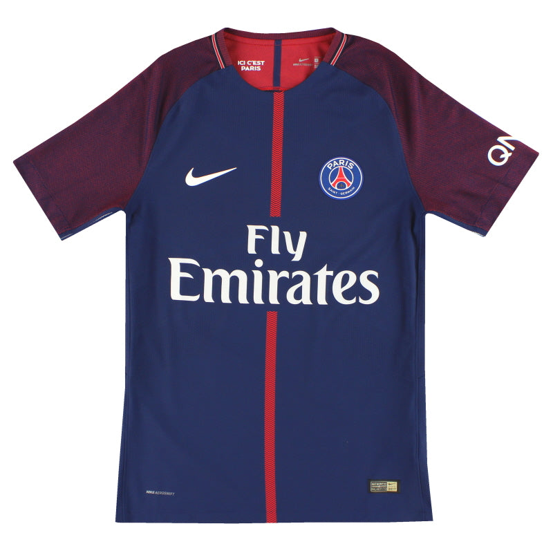 2017-18 Paris Saint-Germain Nike Authentic Home Shirt *Mint* S - Classic Football Kit