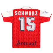 1994-95 Arsenal Nike Home Shirt Schwarz #15 S - Classic Football Kit