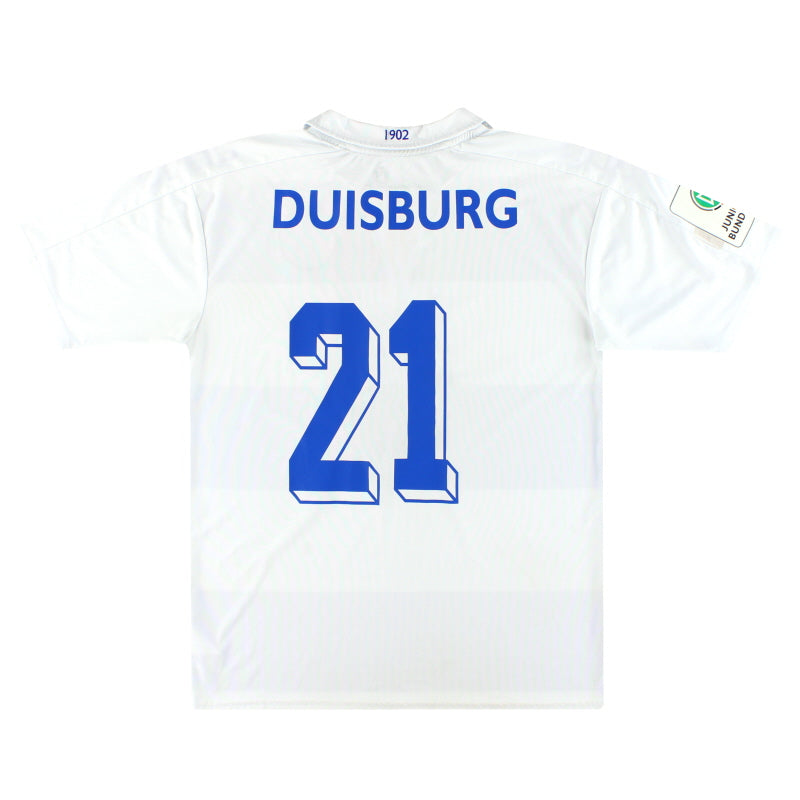 2017-18 MSV Duisburg Player Issue U-19's Home Shirt #21 L - Classic Football Kit