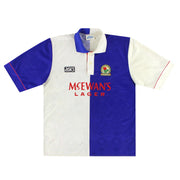 1992-94 Blackburn Asics Home Shirt L - Classic Football Kit