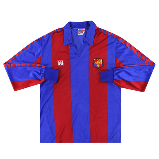 1982-89 Barcelona Meyba Home Shirt L/S *Mint*