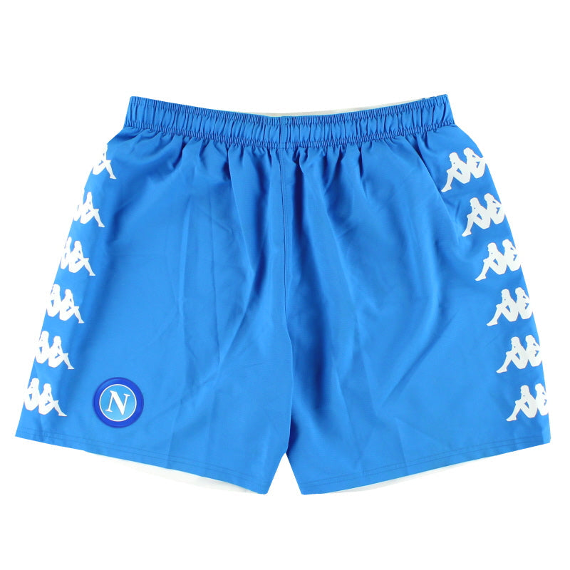 2018-19 Napoli Kappa Kombat Alternative Home Shorts *As New* XL - Classic Football Kit