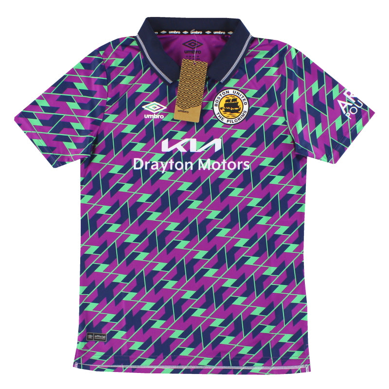 2023-24 Boston United Umbro Away Shirt *BNIB* Youth XL - Classic Football Kit