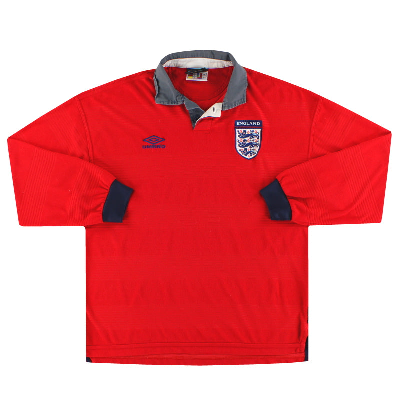 1999-01 England Umbro Player Issue Away Shirt L/S - Classic Football Kit