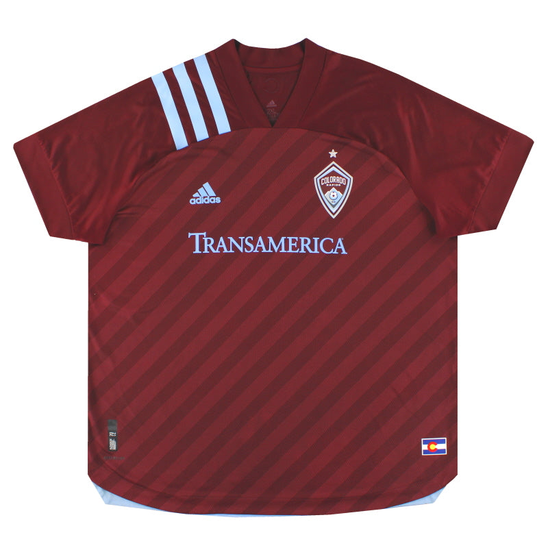 2020-21 Colorado Rapids adidas Authentic Home Shirt XXL - Classic Football Kit