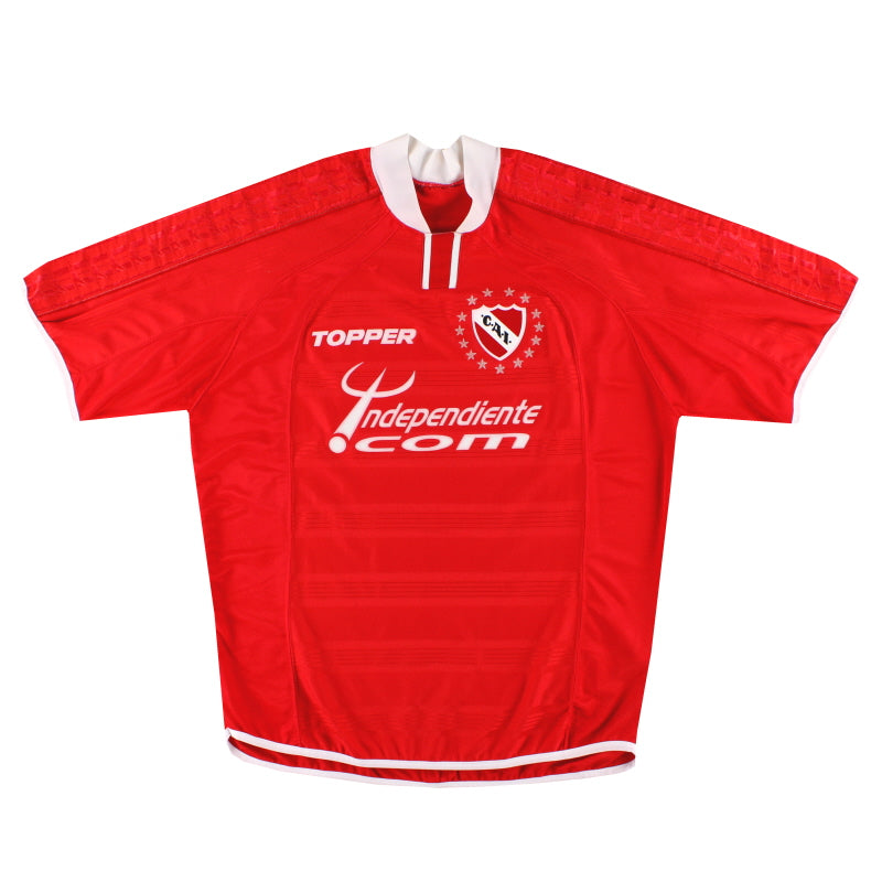 2002 Independiente Topper Home Shirt L - Classic Football Kit