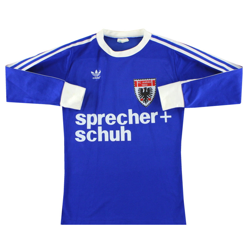 1982-83 FC Aarau adidas Home Shirt L/S *Mint* #13