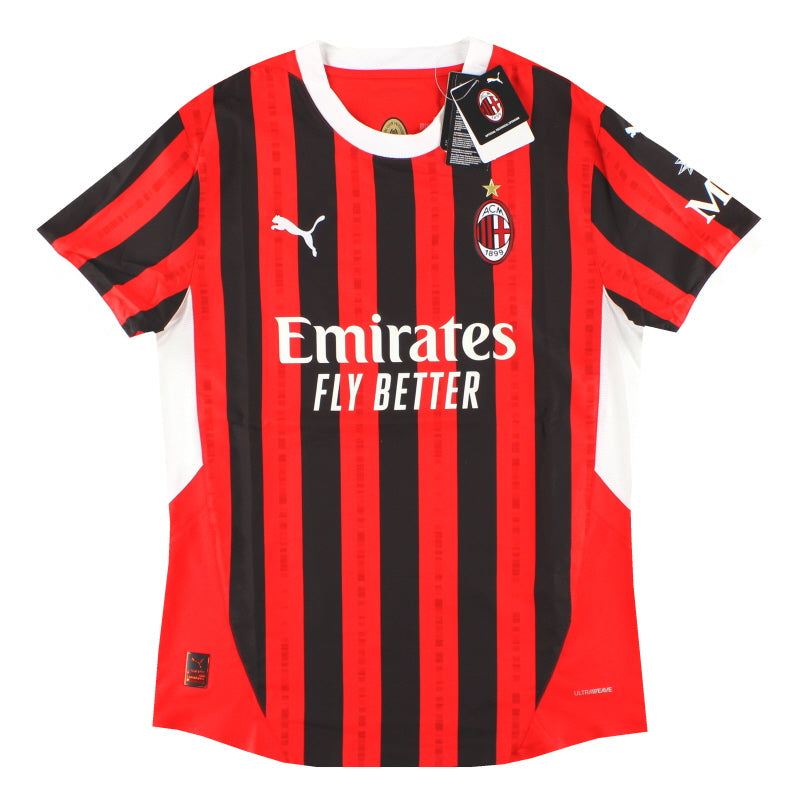2024-25 AC Milan Puma Authentic Home Shirt *w/tags* S - Classic Football Kit