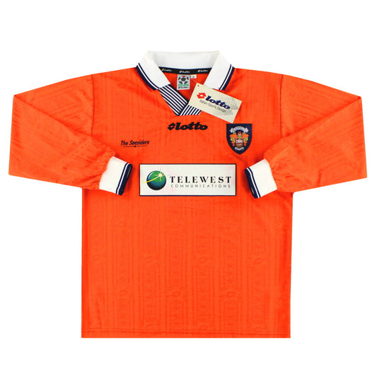 1997-99 Blackpool Lotto Player Issue Home Shirt L/S *BNIB*