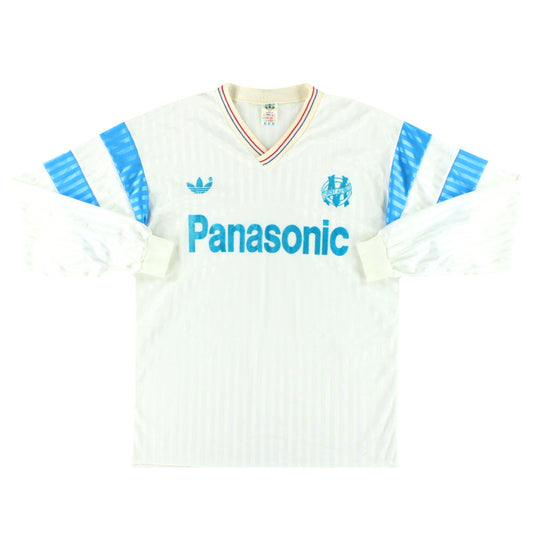 1990-91 Olympique Marseille adidas Home Shirt L/S