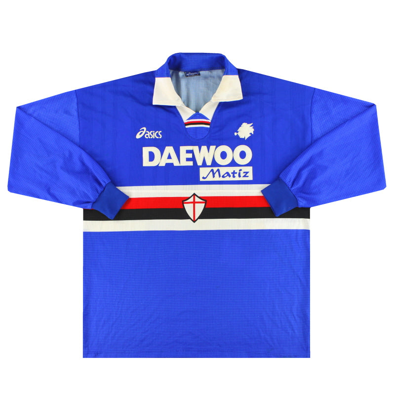 1998-99 Sampdoria Asics Home Shirt L/S XL - Classic Football Kit