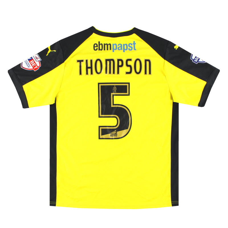 2014-15 Colchester United Puma Match Issue Away Shirt Thompson #5 L - Classic Football Kit