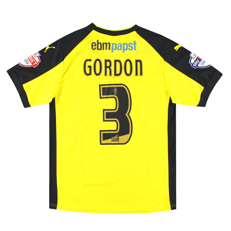 2014-15 Colchester United Puma Match Issue Away Shirt Gordon #3 M - Classic Football Kit
