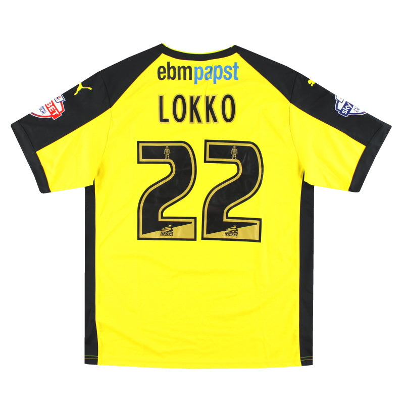 2014-15 Colchester United Puma Match Issue Away Shirt Lokko #22 L - Classic Football Kit