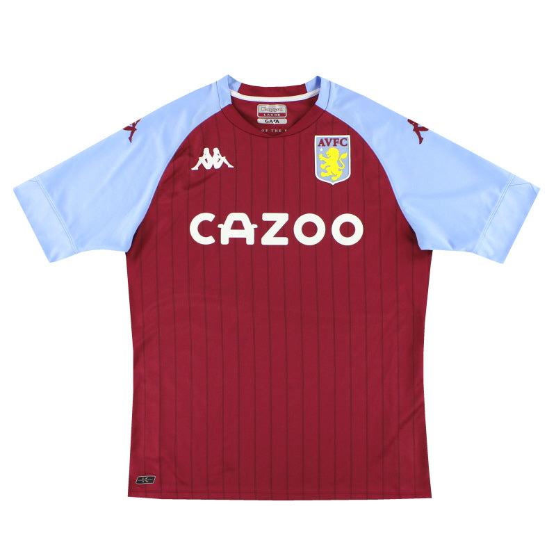 2020-21 Aston Villa Kappa Kombat Home Shirt L - Classic Football Kit