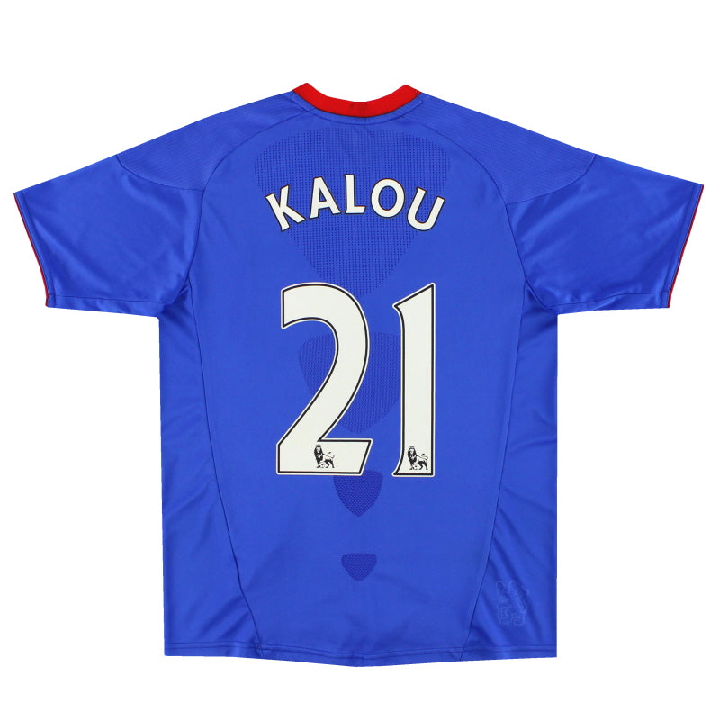 2010-11 Chelsea adidas Home Shirt Kalou #21 L.Boys - Classic Football Kit
