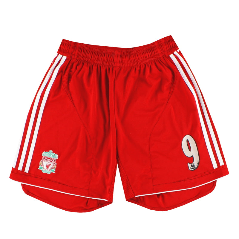 2006-08 Liverpool adidas Home Shorts #9 M
