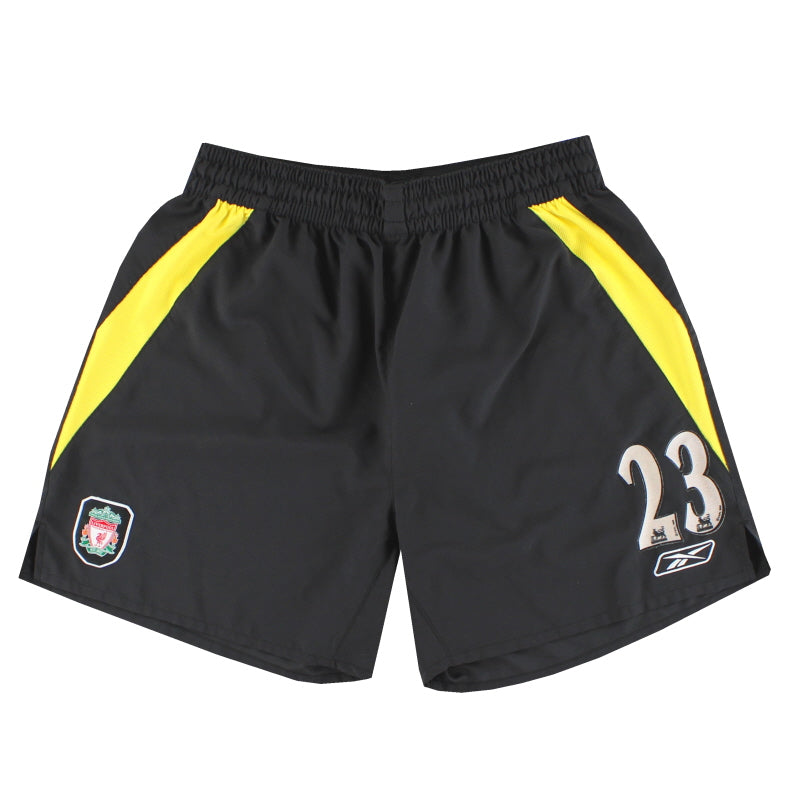 2004-06 Liverpool Reebok Away Shorts #23 L