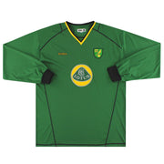 2003-04 Norwich City Away Shirt L/S XL - Classic Football Kit
