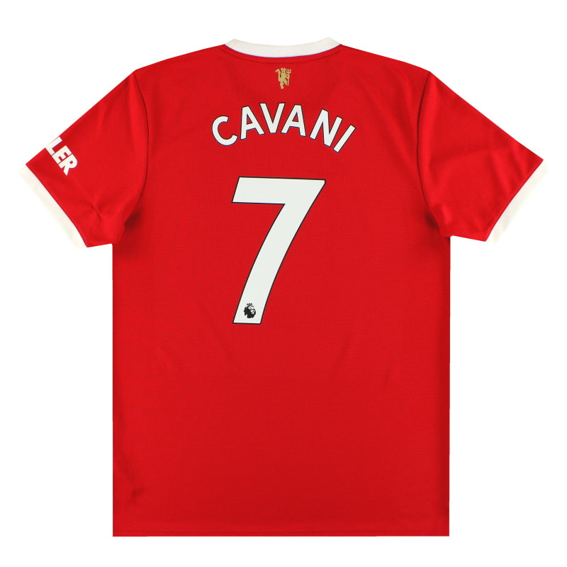 2021-22 Manchester United adidas Home Shirt Cavani #7 L - Classic Football Kit