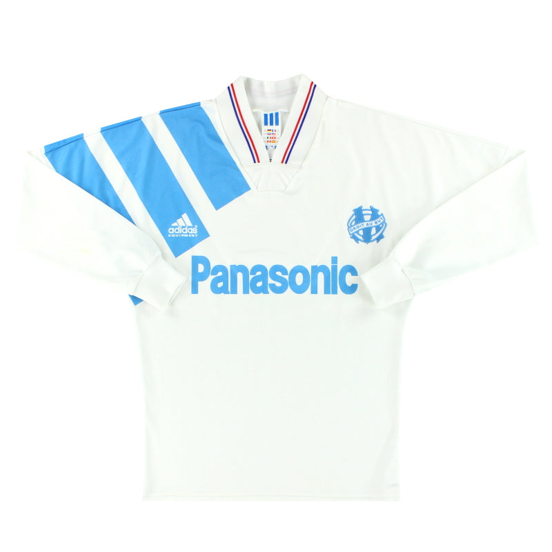 1991-92 Olympique Marseille adidas Home Shirt L/S