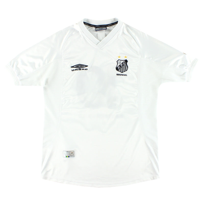 2001 Santos Umbro Home Shirt #10 L - Classic Football Kit
