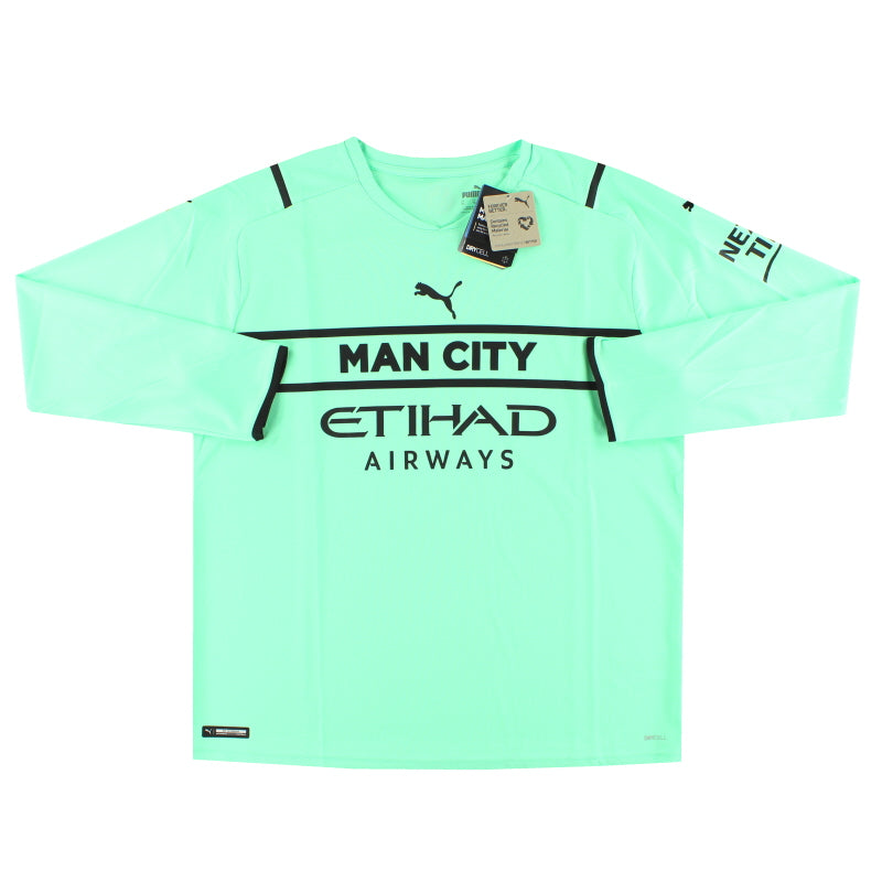 2021-22 Manchester City Puma Third Goalkeeper Shirt *w/tags* M - Classic Football Kit