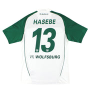 2010-11 Wolfsburg adidas Home Shirt Hasebe #13 *Mint* M - Classic Football Kit