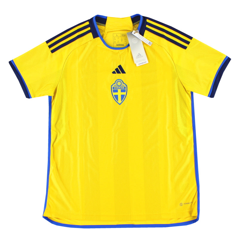 2022-23 Sweden adidas Women's Home Shirt *w/tags* L - Classic Football Kit