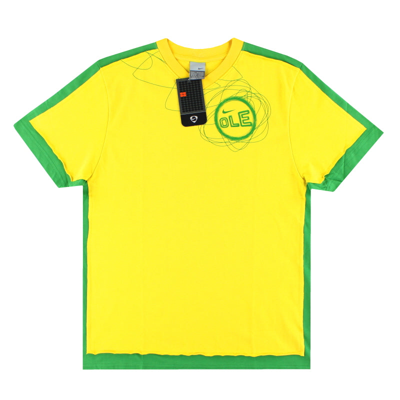 2003-04 Nike Brazil 'Ole' Graphic Tee *BNIB* L - Classic Football Kit