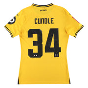 2024-25 Wolves Sudu Player Issue Home Shirt Cundle #34 M - Classic Football Kit