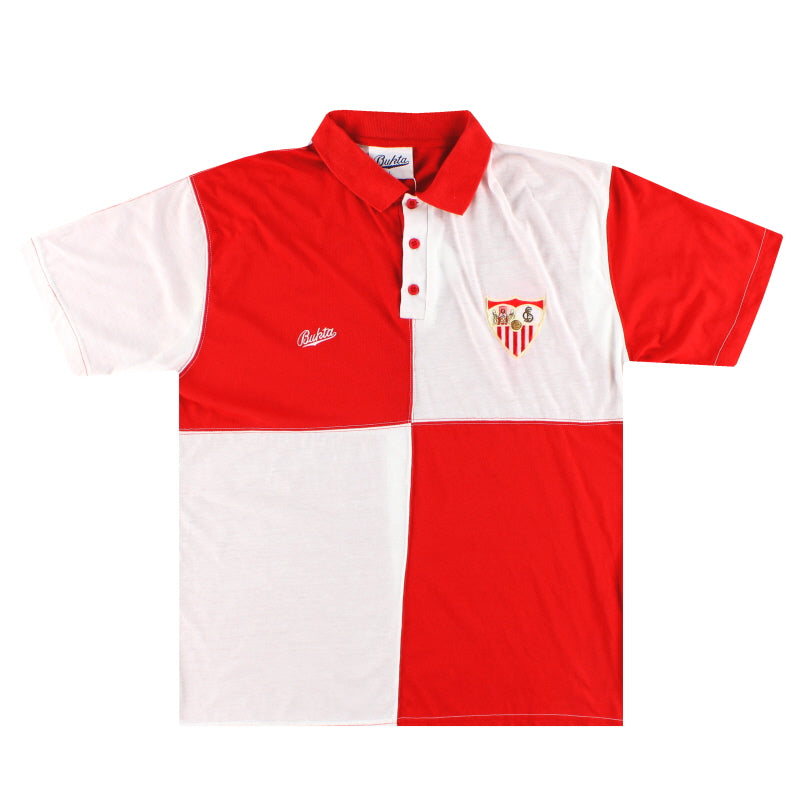 1991-93 Sevilla Bukta Training Shirt L - Classic Football Kit