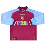 2000-01 Aston Villa Diadora Home Shirt L/S