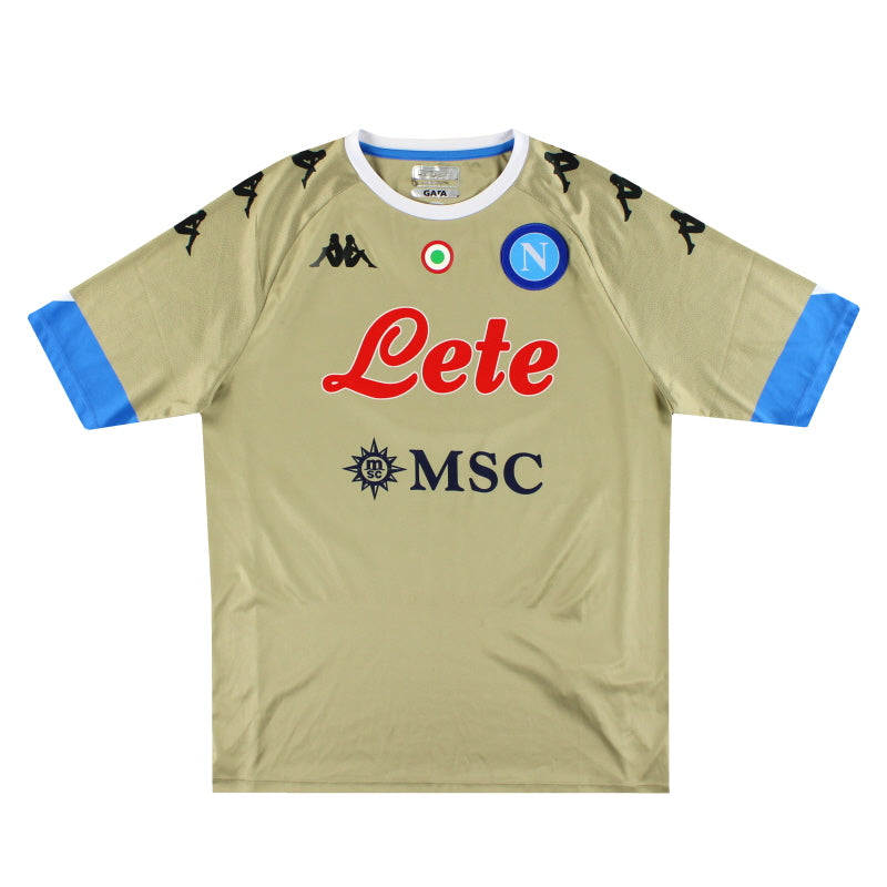 2020-21 Napoli Kappa Goalkeeper Shirt M - Classic Football Kit