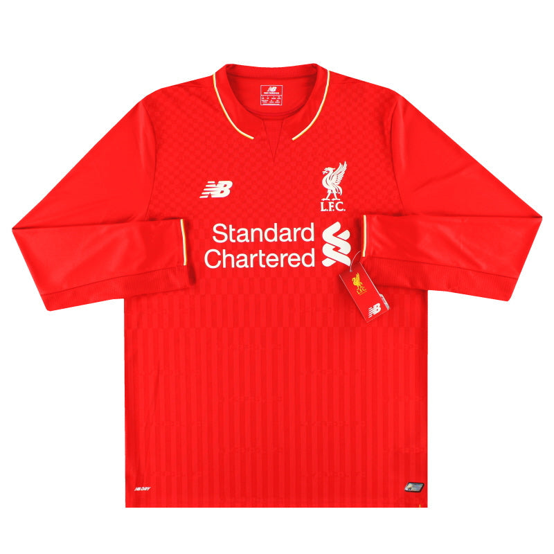2015-16 Liverpool New Balance Home Shirt L/S *w/tags*