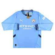 2024-25 Manchester City Puma Home Shirt L/S *w/tags* - Classic Football Kit