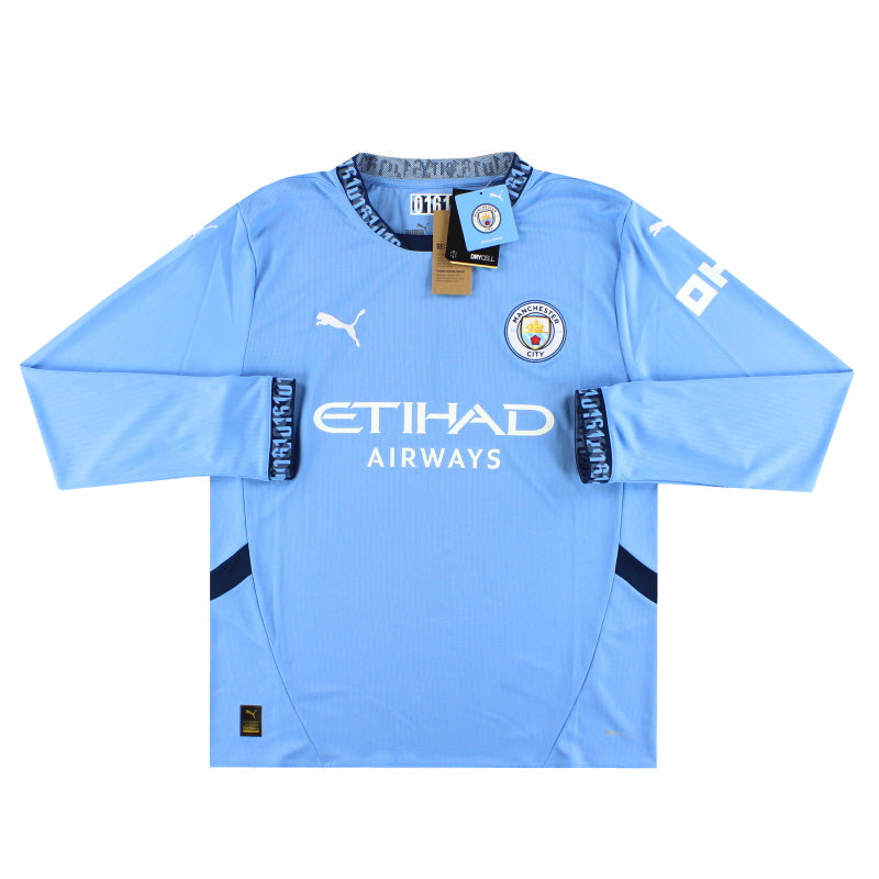 2024-25 Manchester City Puma Home Shirt L/S *w/tags* - Classic Football Kit