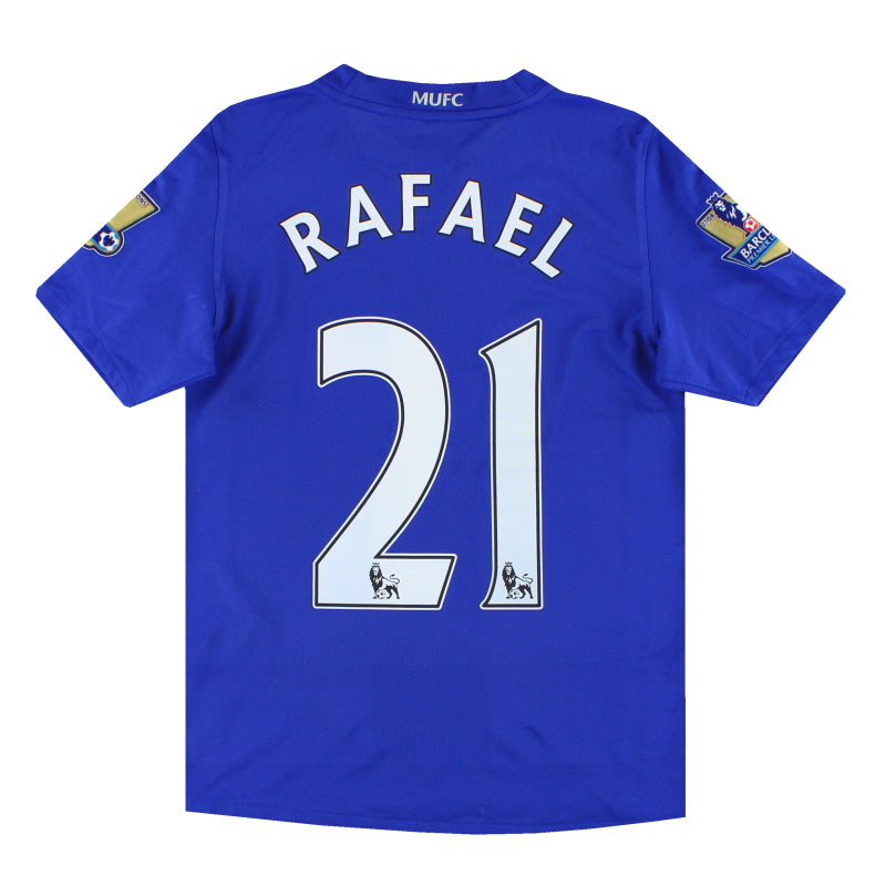2008-09 Manchester United Nike Third Shirt Rafael #21 M.Boys - Classic Football Kit