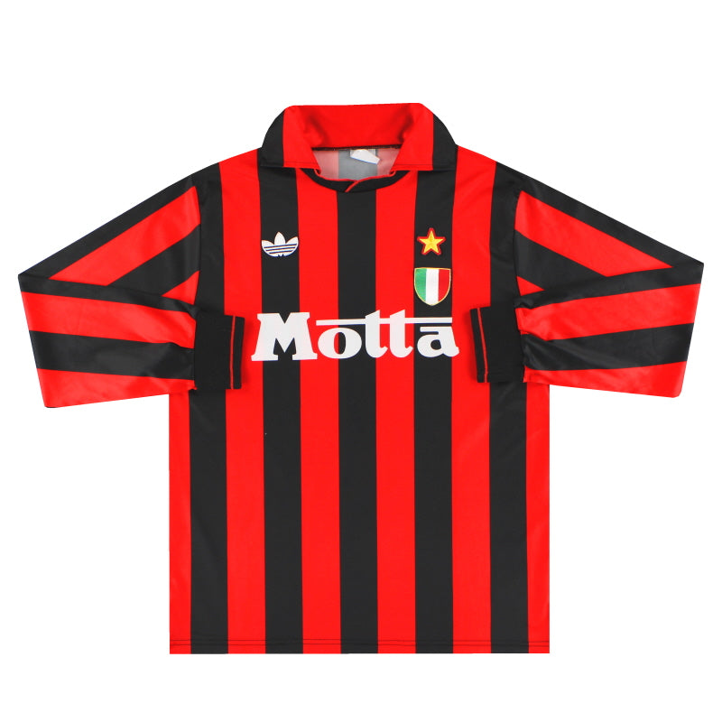 1992-93 AC Milan adidas Home Shirt L/S - Classic Football Kit