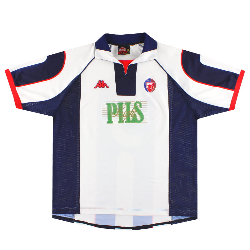 1998-00 Red Star Belgrade Kappa Away Shirt #5 XL - Classic Football Kit