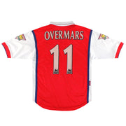 1998-99 Arsenal Nike Home Shirt Overmars #11 S - Classic Football Kit